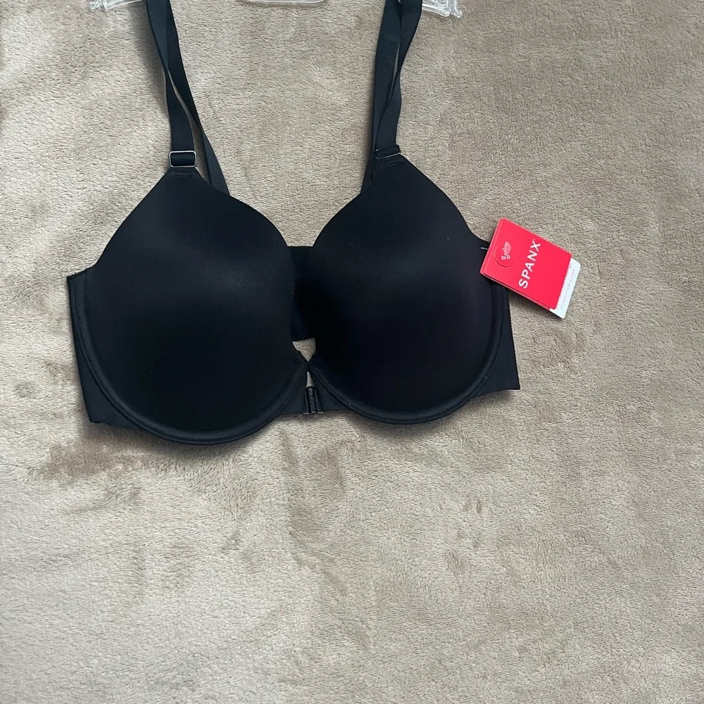 SPANX Black Full-Coverage Bra - Picture 1 of 4